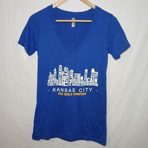 Kansas City KC Royals 2015 World Champions Women's Size Medium T-shirt
